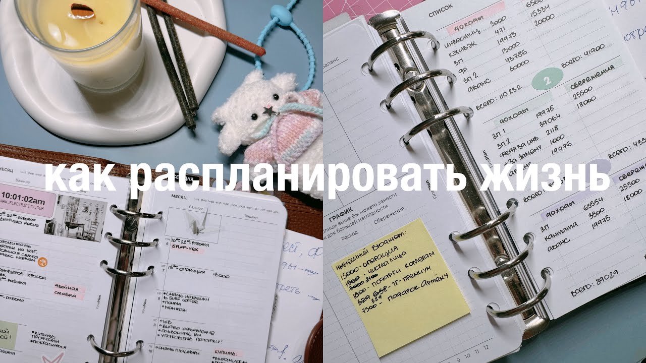 как я веду ежедневник 🌱 финансы, цели на год, заметки