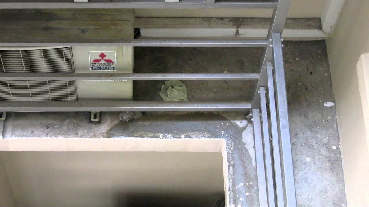 Neighbour's dripping aircon ledge