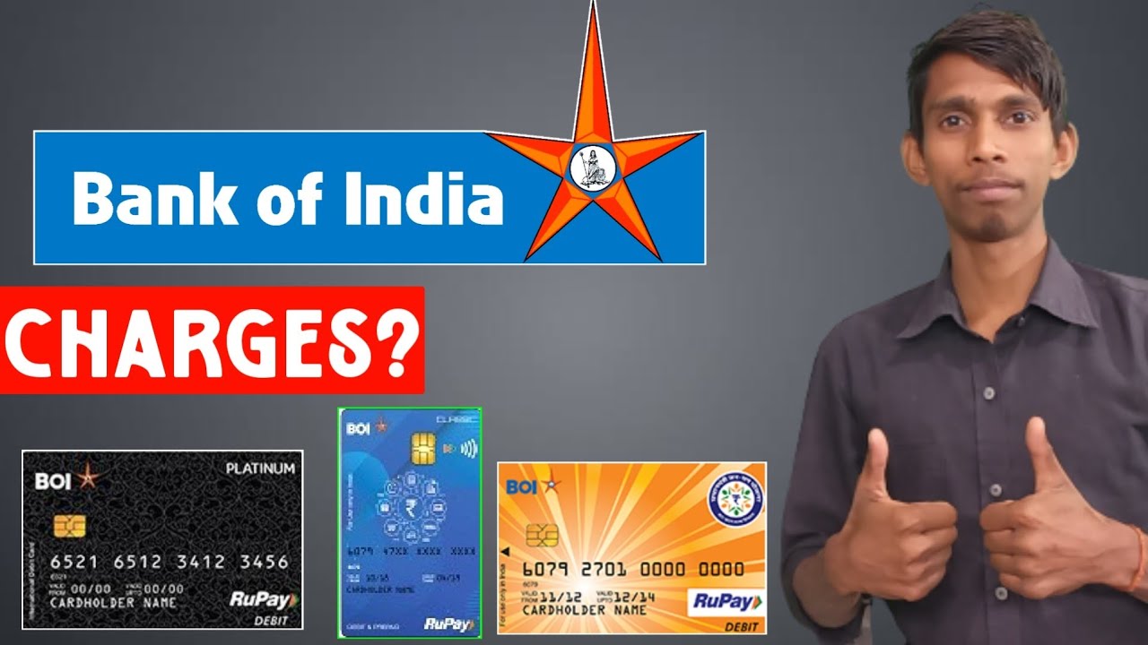 Bank Of India All ATM Card Charges?