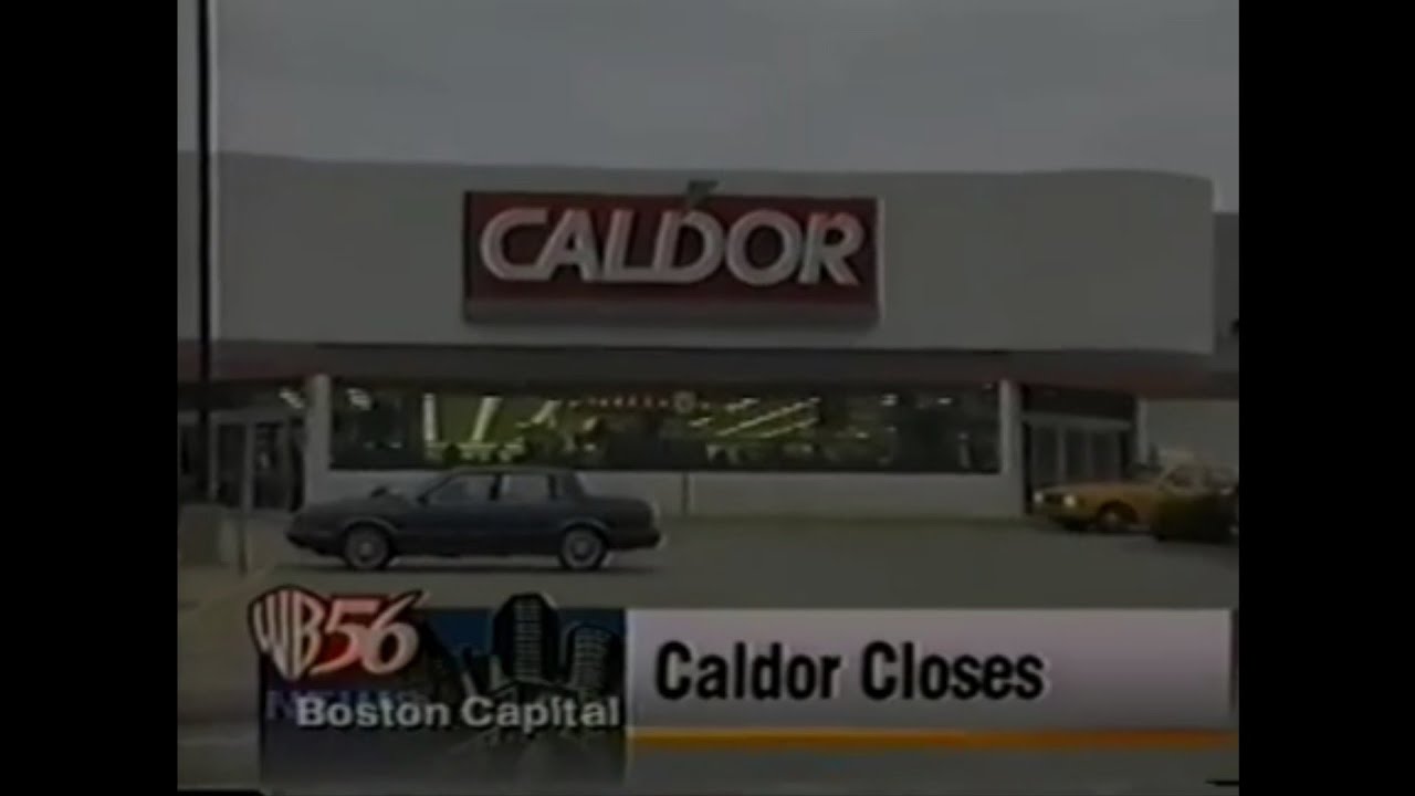 Caldor going out of business news report (WB 56 Boston) (1999)