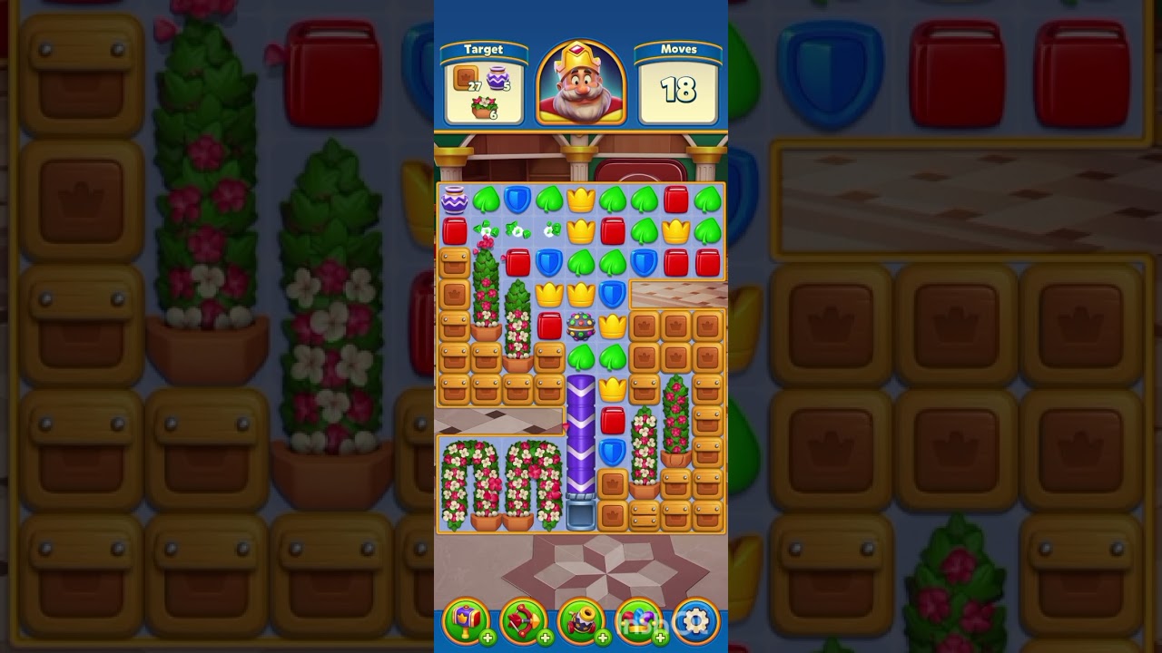 Royal Match Level 9876- 9877 Done ! ( Failed 7x) #games #gameplay #gaming 