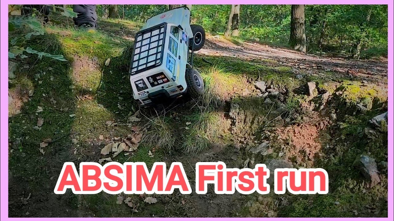 Absima CR 4.4 Nissan Patrol, first ride 😲