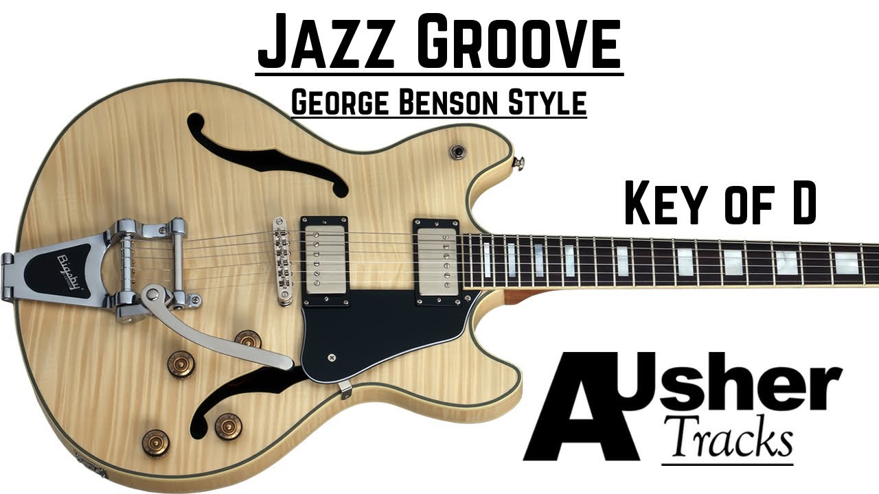 Jazz Groove (vi-ii-V-I) Guitar Backing Track | Key of D major