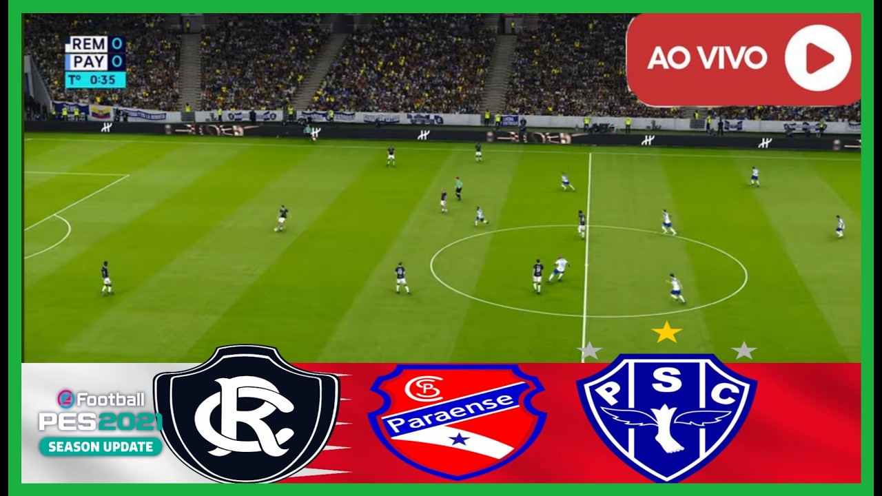 REMO VS PAYSANDU AO VIVO COM IMAGENS PARAENSE 2026 PES 21