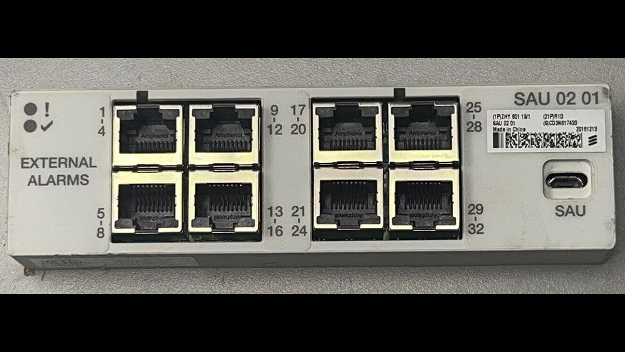 Reconfigure External Alarm Ports DUW 3G