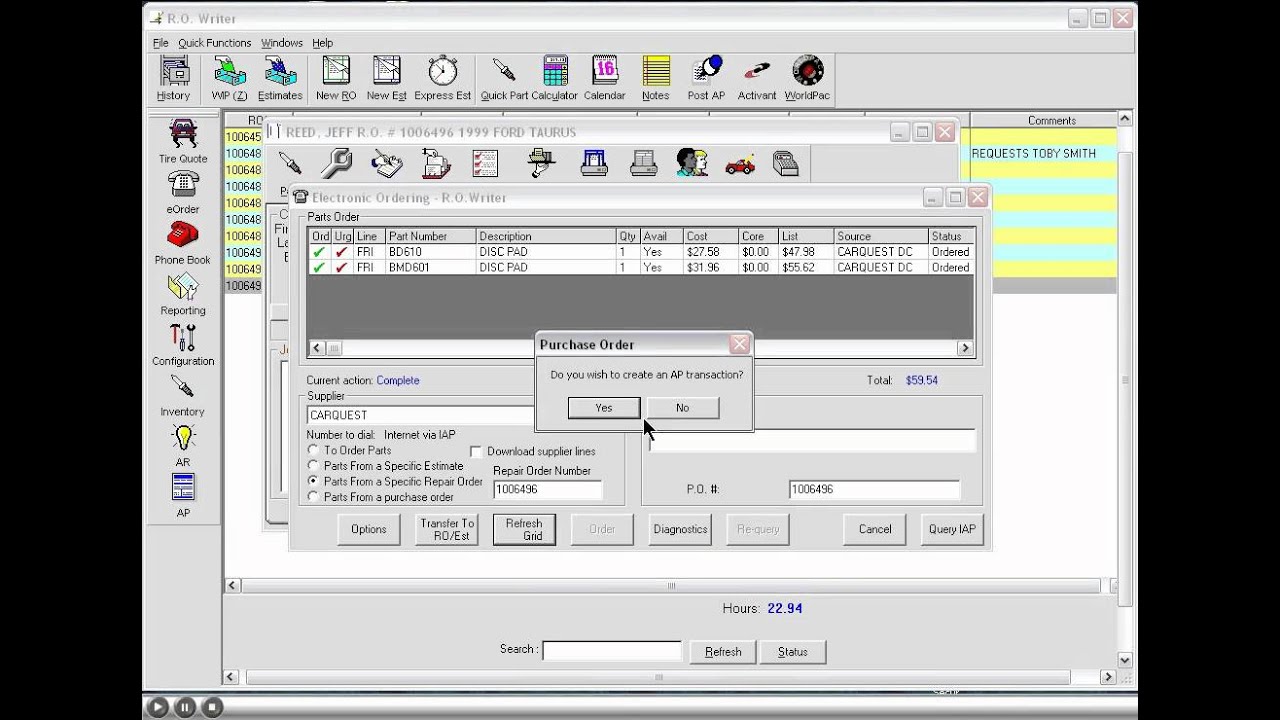 06 e Order ro writer