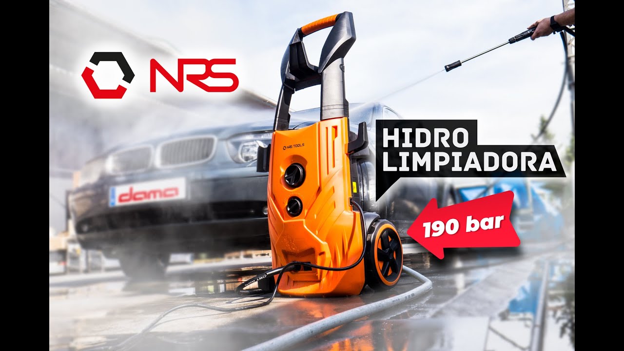HIDROLIMPIADORA de alta presi&oacute;n 190 Bar,  usos y puesta en marcha - NRS TOOLS - DAMA RL