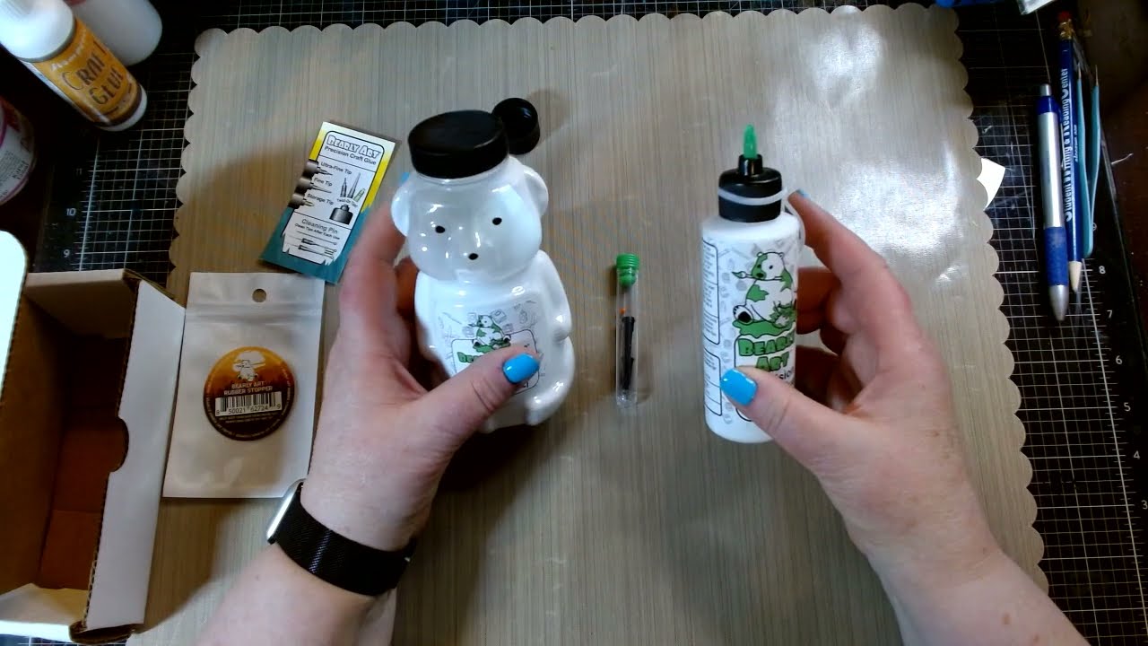 Как наносить клей Bearly Art Glue и другие насадки