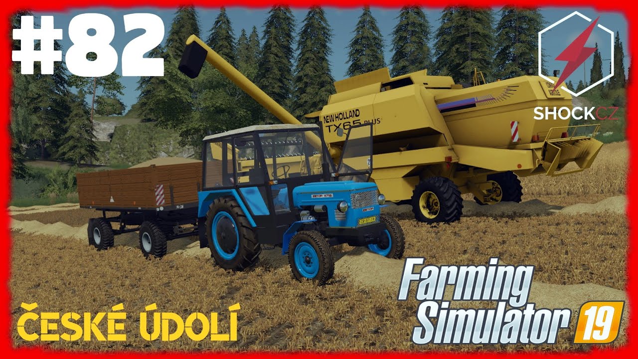 KONEČNĚ ŽNĚ !!! | Farming Simulator 19 | #82 | České Údolí