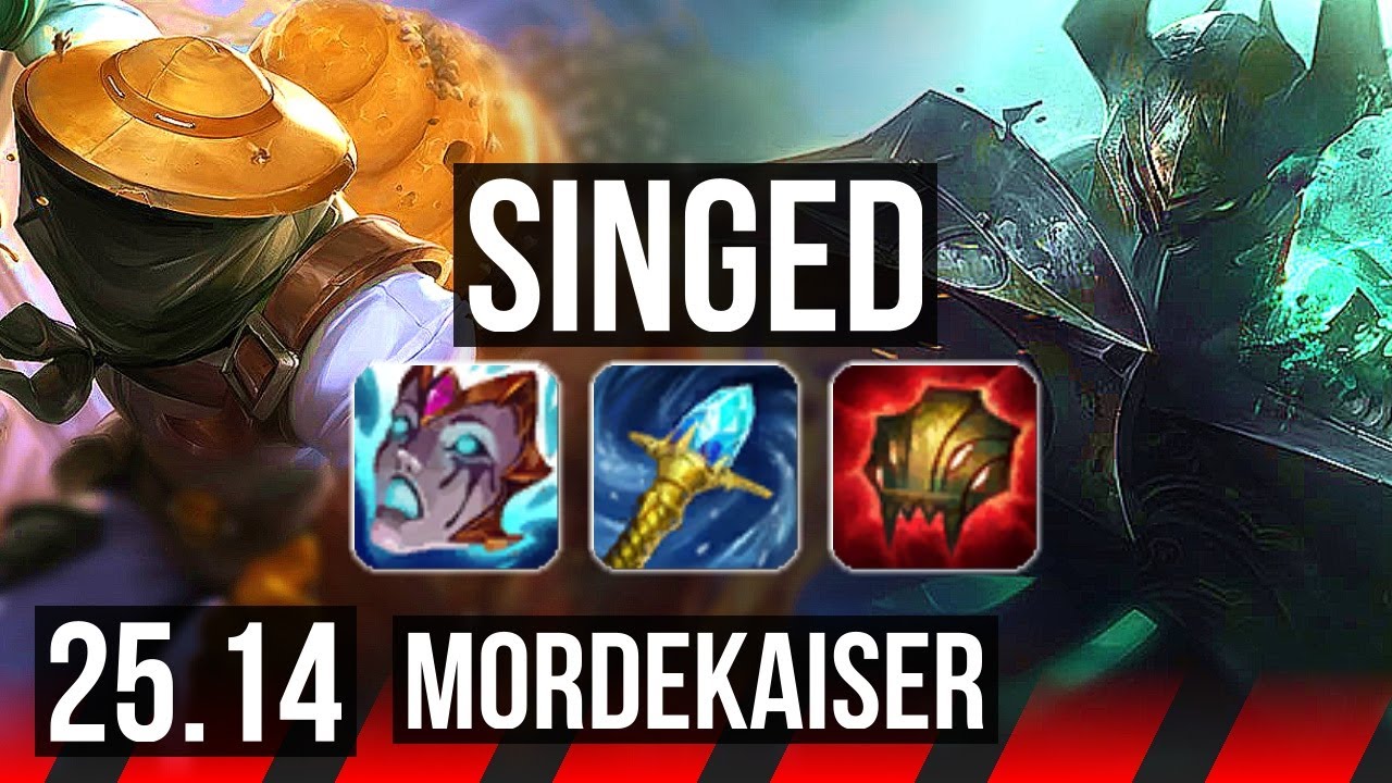 SINGED vs MORDEKAISER (TOP) | EUNE Master | 25.14