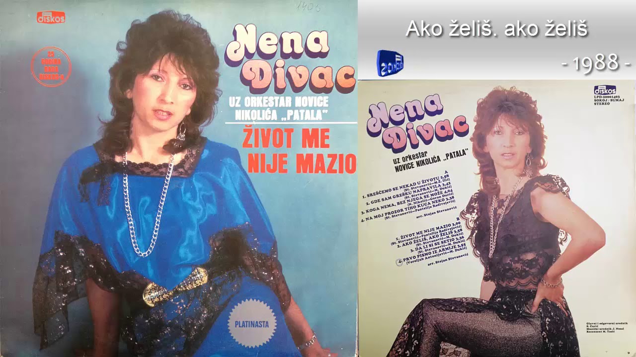 Nena Divac - Ako zelis  ako zelis - (Audio 1988)