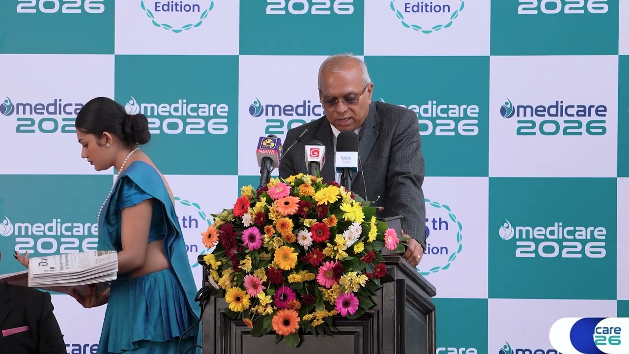 Dr. Rajesh Pandav (WHO Sri Lanka) Addresses Medicare 2026 International Healthcare Exhibition