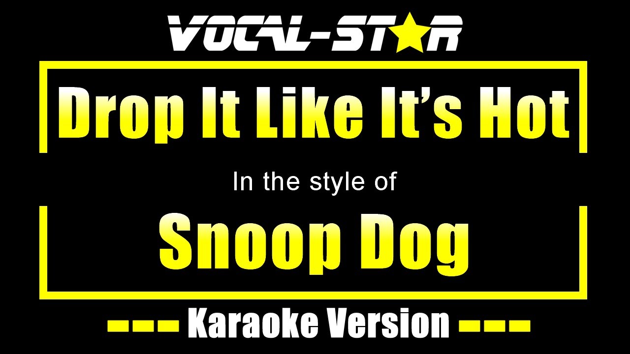 Drop It Like It's Hot Karaoke | Snoop Dog Karaoke Version