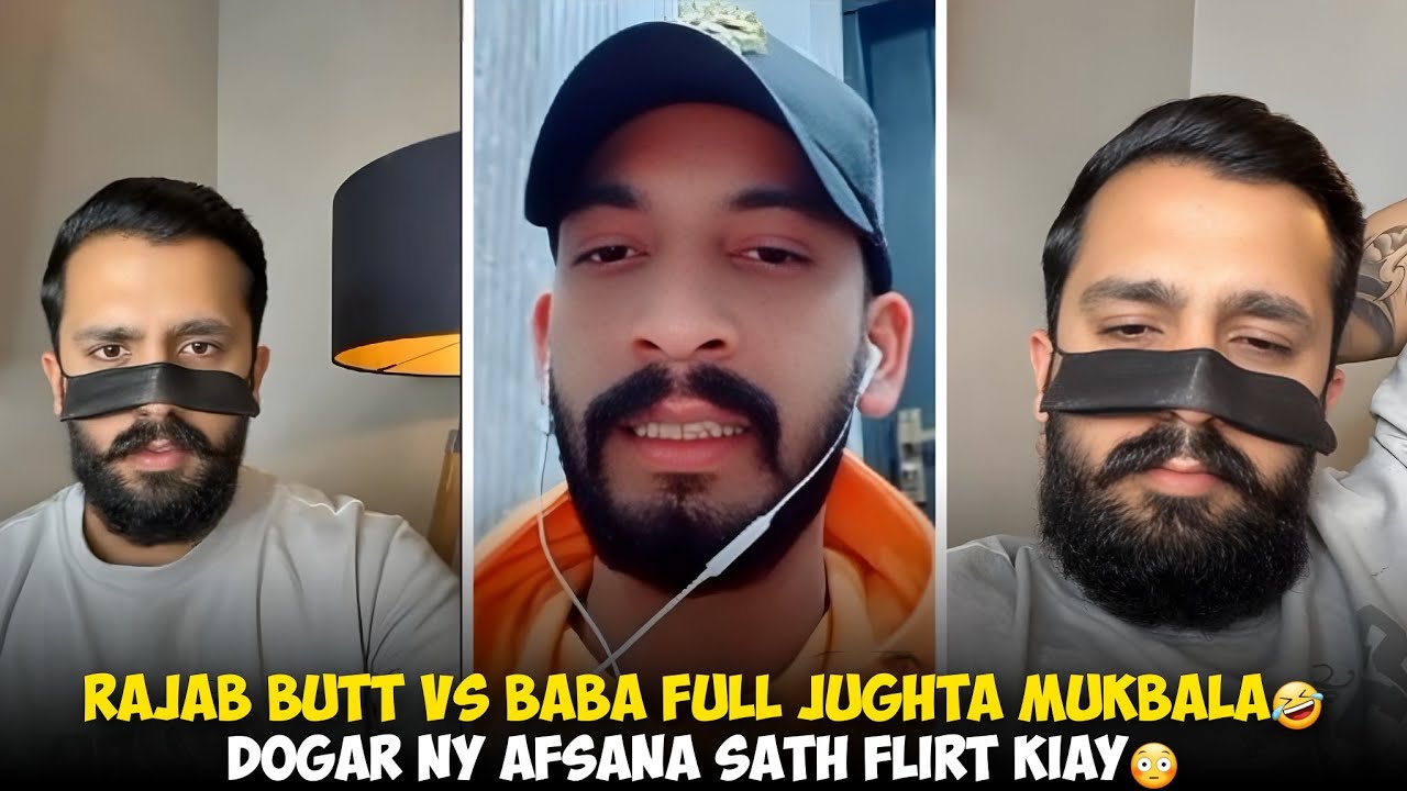 Rajab Butt Vs Baba Full Jujghta Mukbala Lag Gaya | Maan Dogar Ny Afsana Sath Flirt Kiay