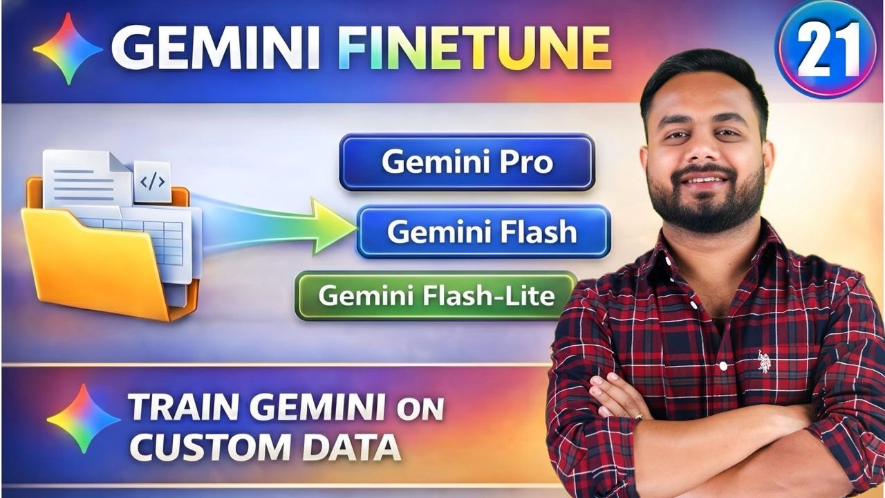 LLM Тонкая настройка 21: Мастер-класс по тонкой настройке Google Gemini с использованием Vertex A...