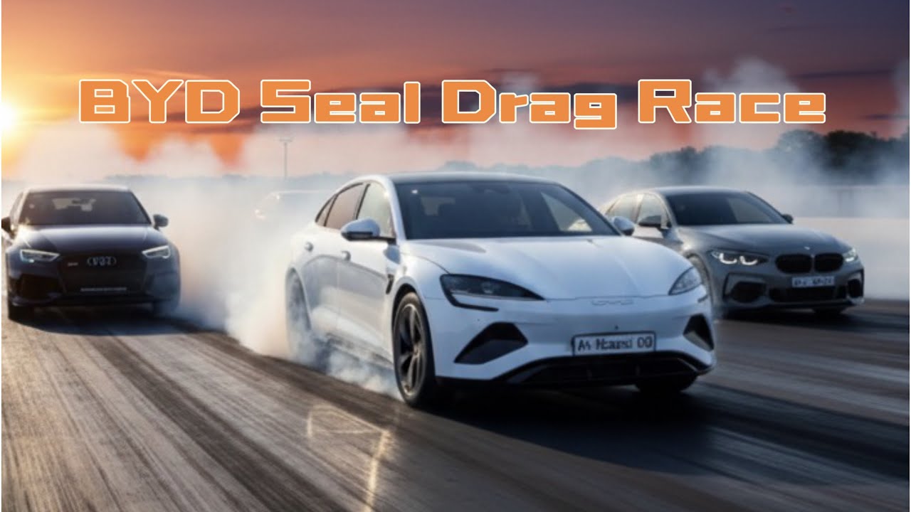 WORLD Seal против Audi RS3, Golf 7R, BMW M140i | Гонки BYD Seal Drag Racing на ODI Raceway
