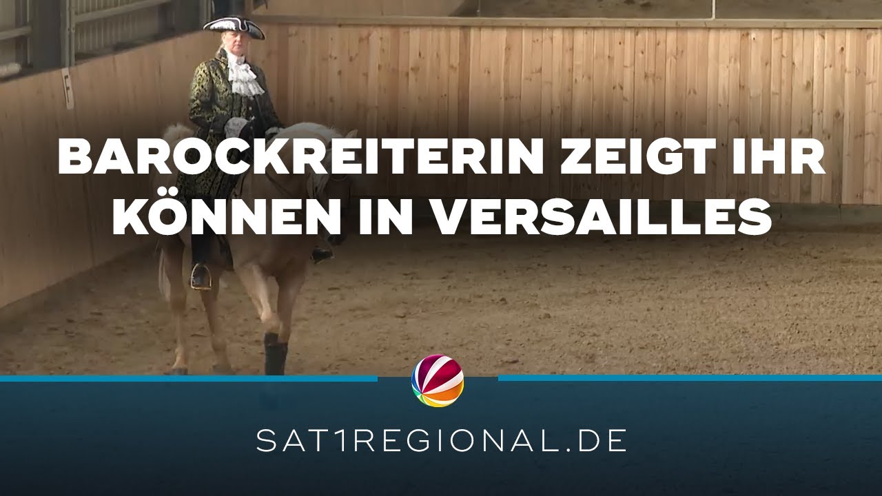 Barockreiterin aus Loxstedt zeigt ihre Reitkunst in den Gärten von Versailles