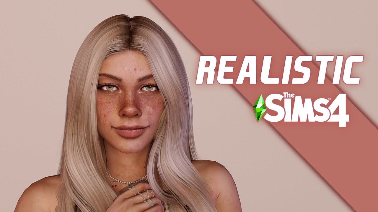 REALISTIC SIM | Sims 4 CAS | + CC-list