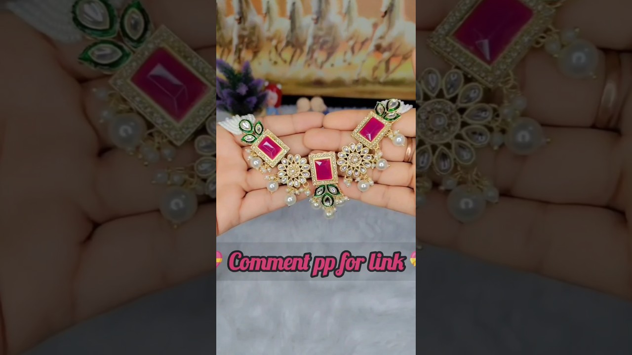 beautifull necklace set @meeshoapp#ytshorts #trending #virlshorts#onlineshopping #jewellery #