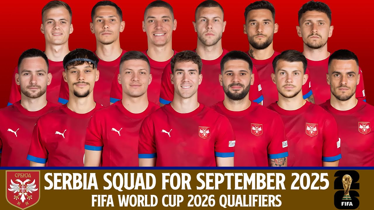 SERBIA Full Squad For September 2025 | Serbia Squad 2025 | FIFA World Cup 2026 Qualifiers