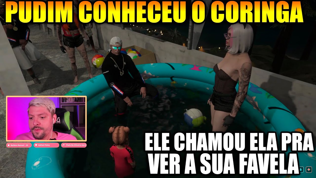 PUDIM  E TSUUKI CONHECEU O CORINGA E ELE CHAMOU ELA PRA VER SUA FAVELA DA FRANÇA👀😱🥰
