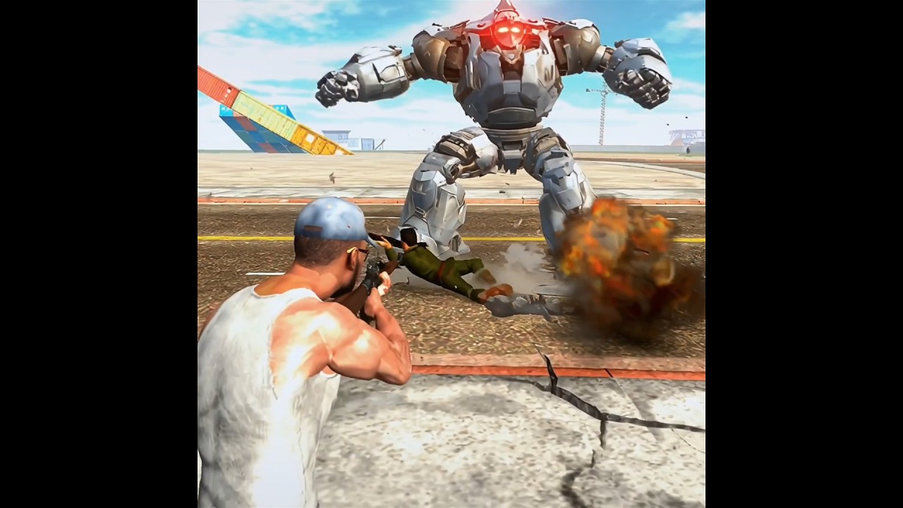 What Happens if ROBOTS Enter the Military Base? 😱 #shorts
