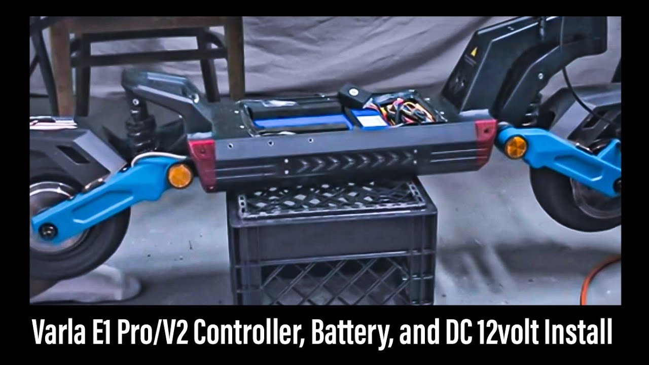 Varla E1 Pro/V2 Controller, Battery, and DC 12volt Install #varlascooters #electricscooter