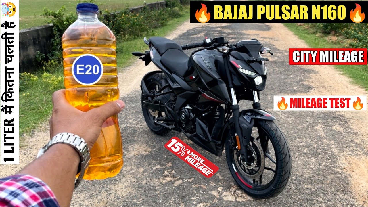 Finally New Bajaj Pulsar N160  City Mileage Test 😘🔥 || Eco Mode (40-60) Speed || N160 Mileage test