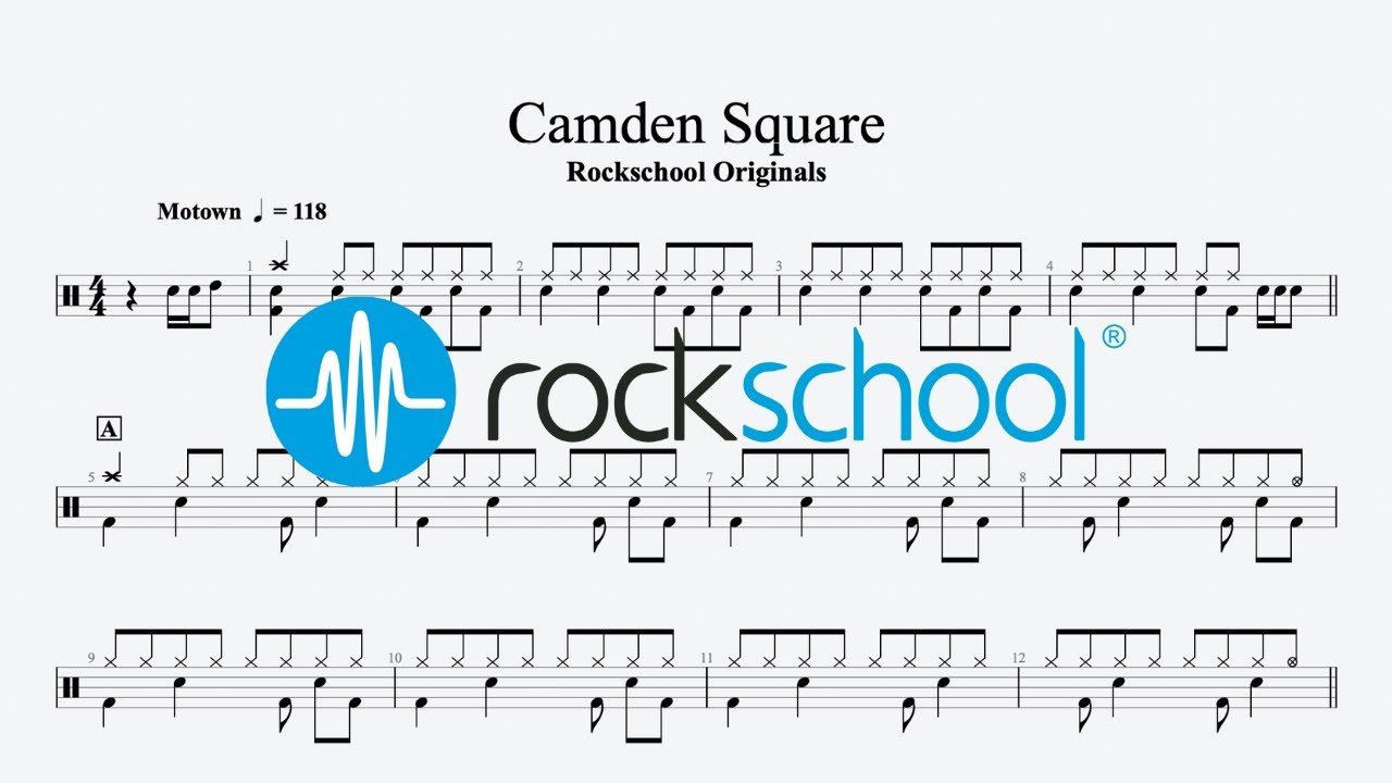 Camden Square - Rockschool Originals, Rockschool 2024 Drums Grade 3