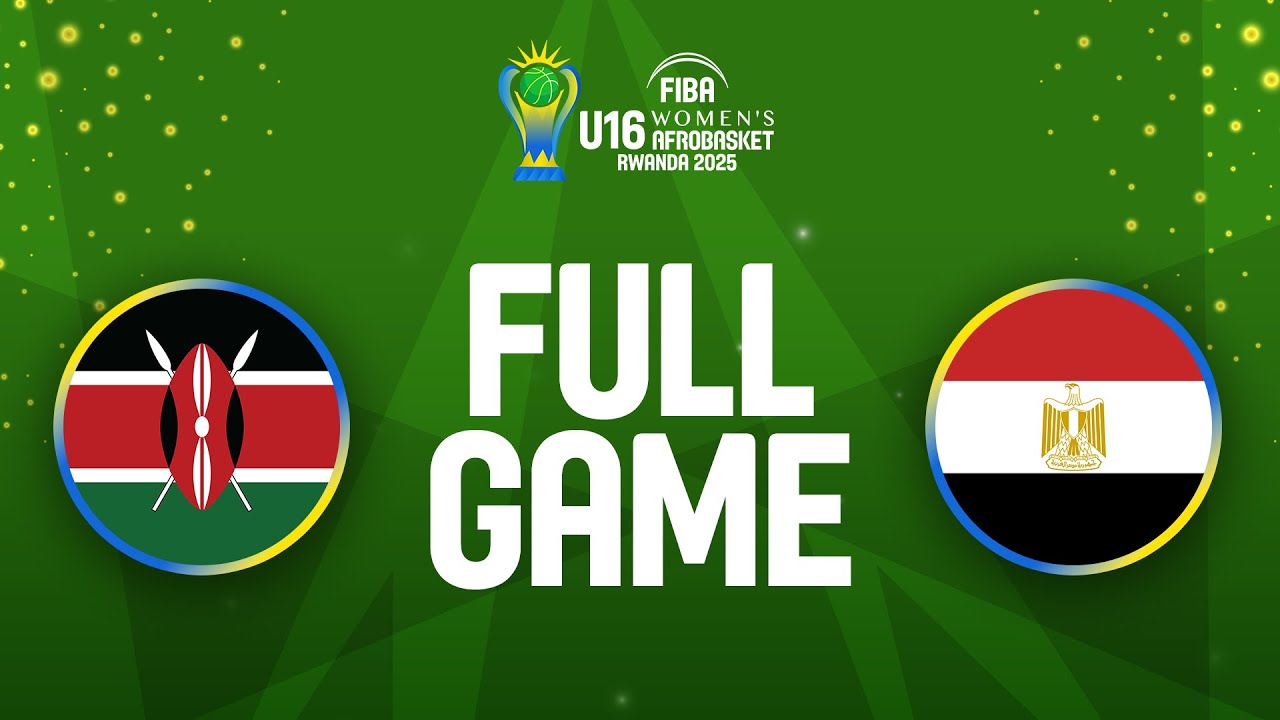 Group Phase | Kenya v Egypt | Full Basketball Game | FIBA U16 Women's AfroBasket 2025