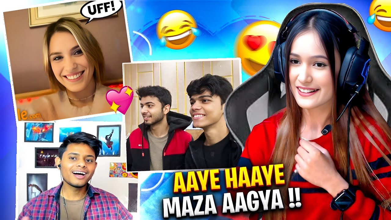 AAYE HAYE !🔥😂||Funny Reaction On   @adarshuc  & @taksucks   @Vishwas Kaushik   Omegle Funny Video😻
