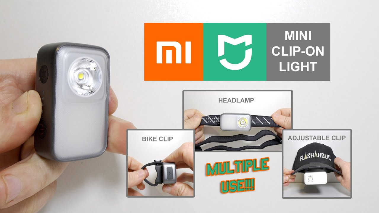 Xiaomi Mijia Mini Clip-on Light - 600 Lumens - Type-C - Flashlight, Headlamp or Bike Light!
