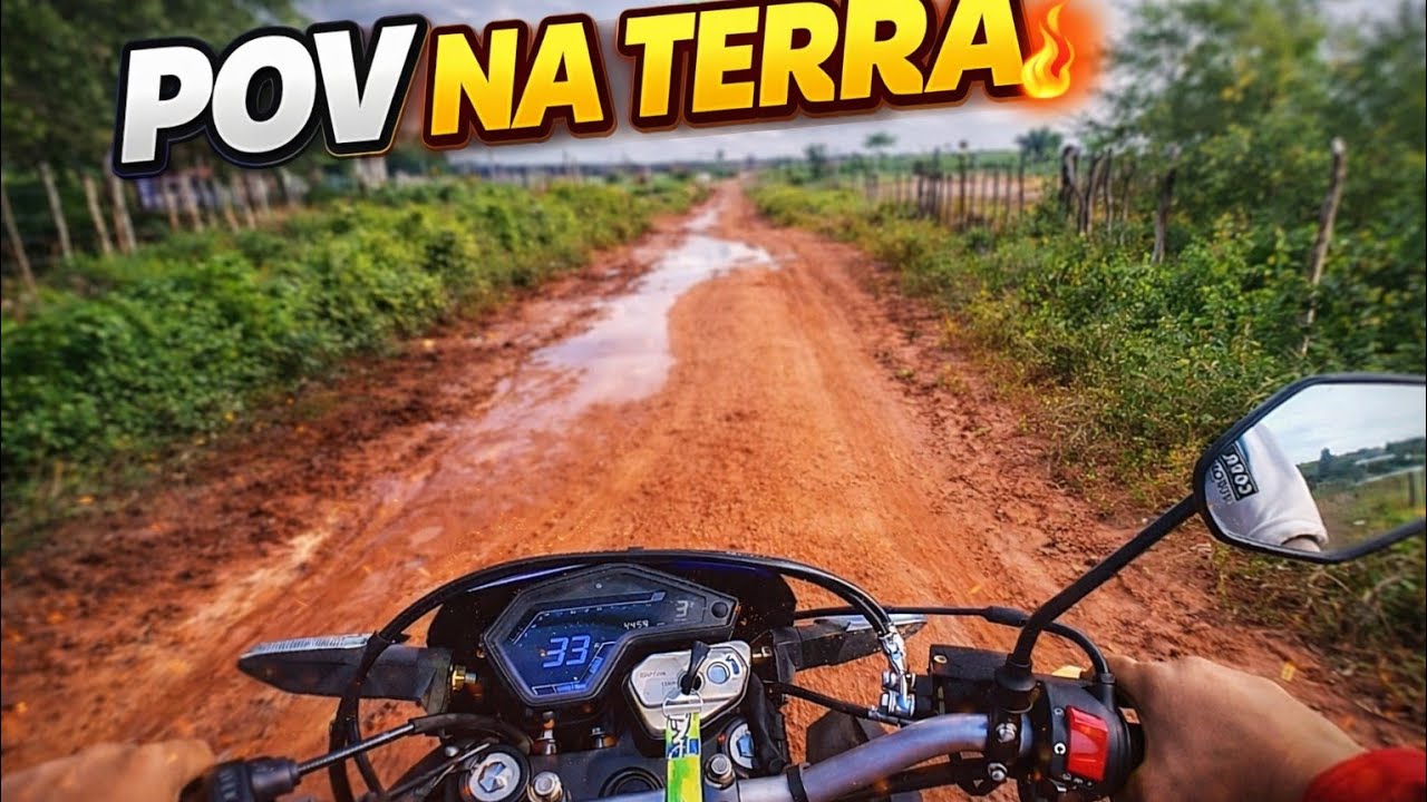 POV Diferenciado 🏍️ Shineray 175 EFI Rasgando a Estrada de Terra 🔥
