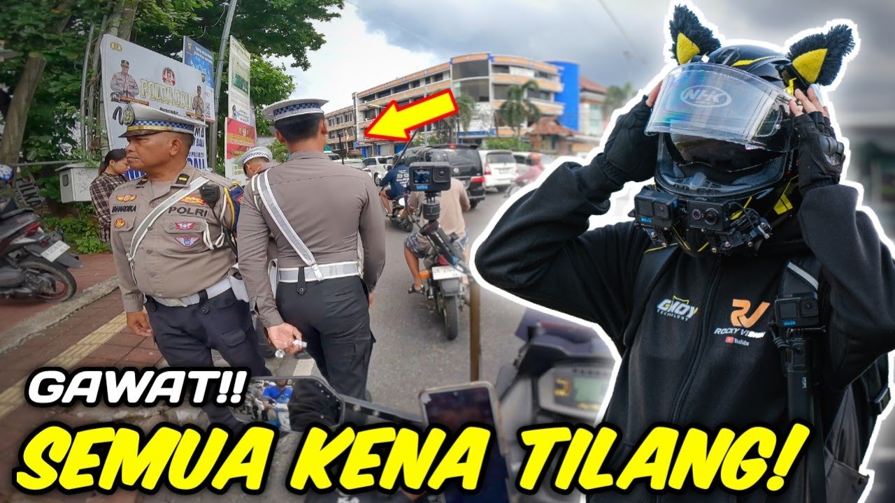 LIAT DEH! BANYAK SEKALI YANG KENA TILANG DISINI
