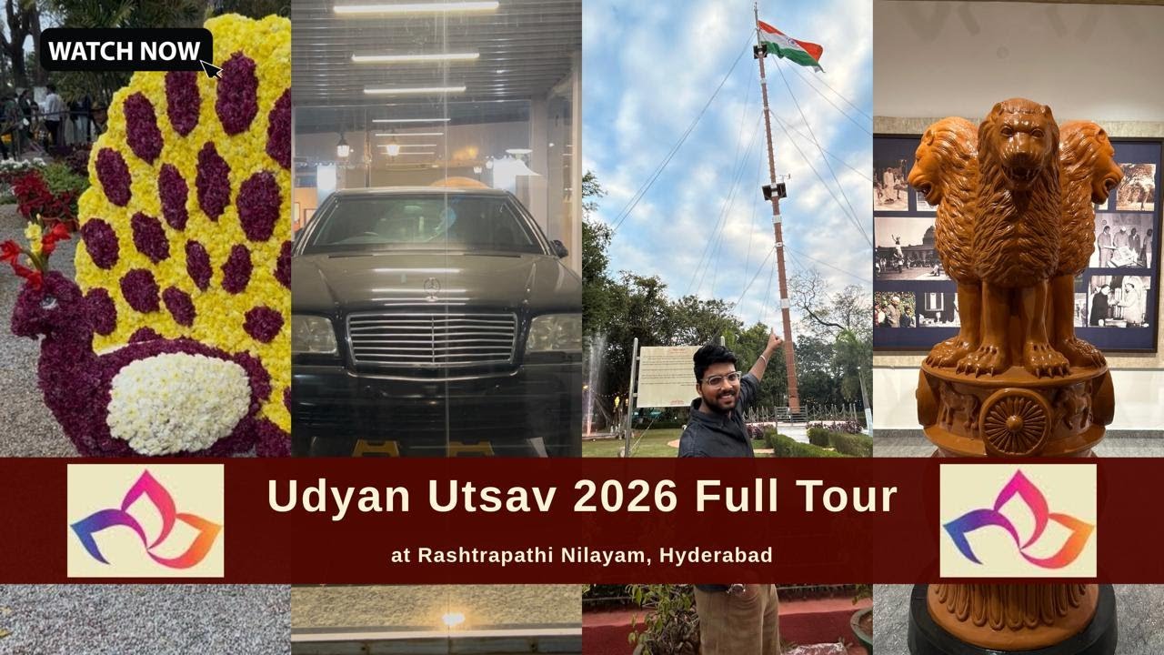 ఈ Garden లో 120ft Wooden Pole ఎందుకు ఉంది? 😲 | Udyan Utsav 2026 Full Tour. #rashtrapatinilayam