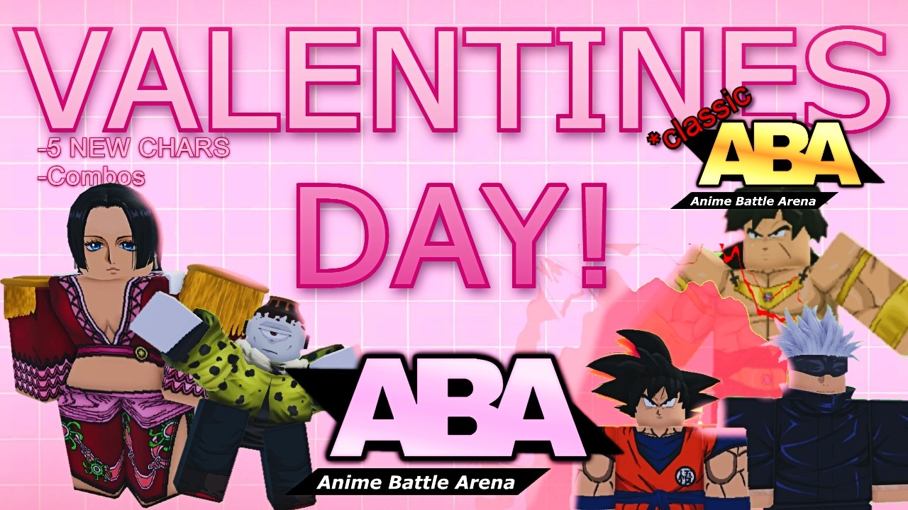 ABA Valentines Day Update CHARACTERS COMBOS +SKINS | Anime Battle Arena