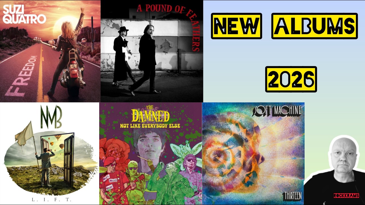Пять новых альбомов 2026 года. 5 new rock-albums 2026.