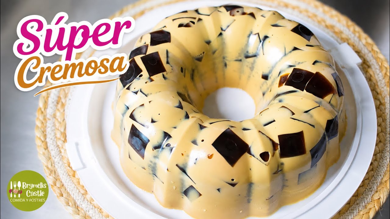 Receta de Gelatina de café súper cremosa | Postre fácil y delicioso