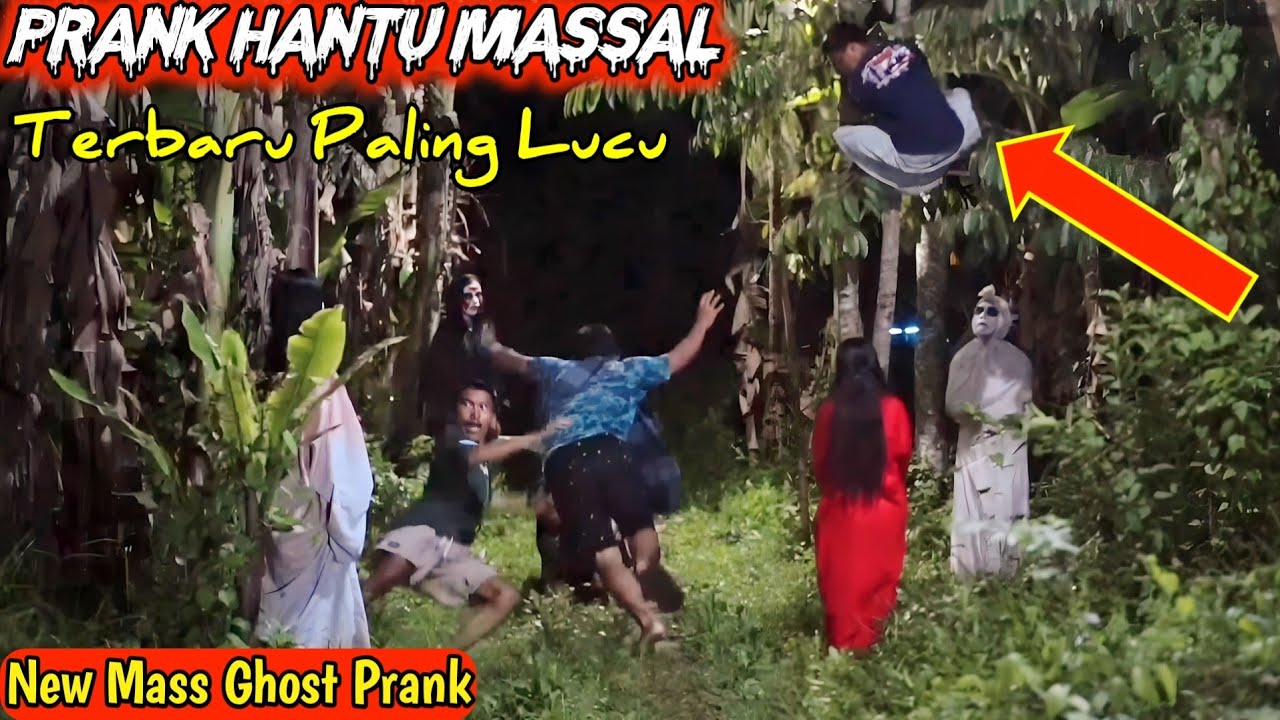 Prank Hantu Massal Paling Lucu  || Prank Hantu Lucu Ngakak || Ghost Prank
