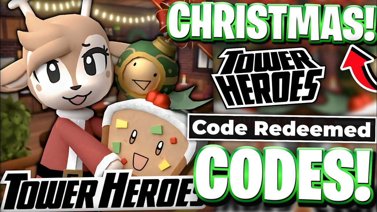🎄CHRISTMAS! ALL LATEST CHRISTMAS EVENT UPDATE CODES FOR TOWER HEROES! ROBLOX HEROES TOWER CODES