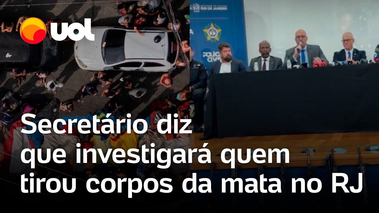 Corpos na mata no Rio: secret&aacute;rio v&ecirc; 'fraude' e diz que investigar&aacute; quem tirou mortos ap&oacute;s opera&ccedil;&atilde;o