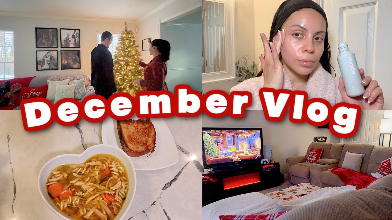 Let's Hang Out 👯‍♀️ Shopping, Christmas Decorating, Chicken Noodle Soup Recipe & Nighttime Skincare!