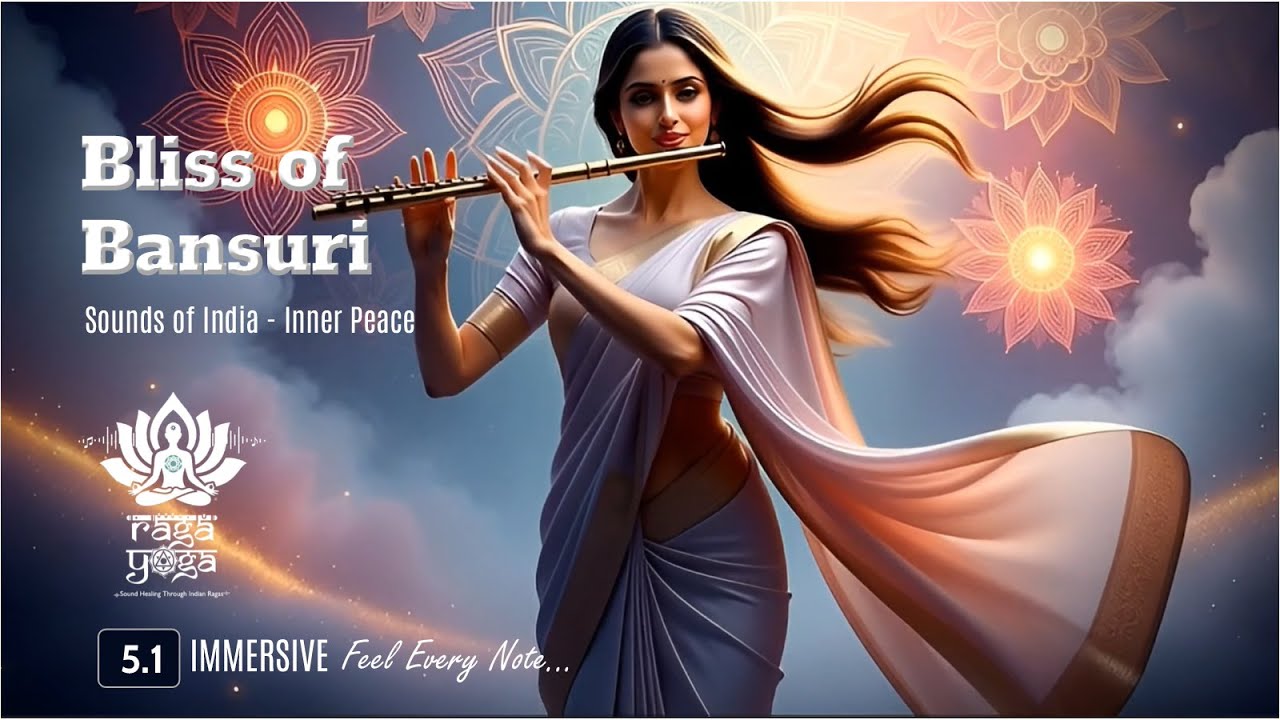 Bliss of Bansuri | 5.1 Immersive Indian Flute Music & Instrumental Music for Inner Peace & Healing