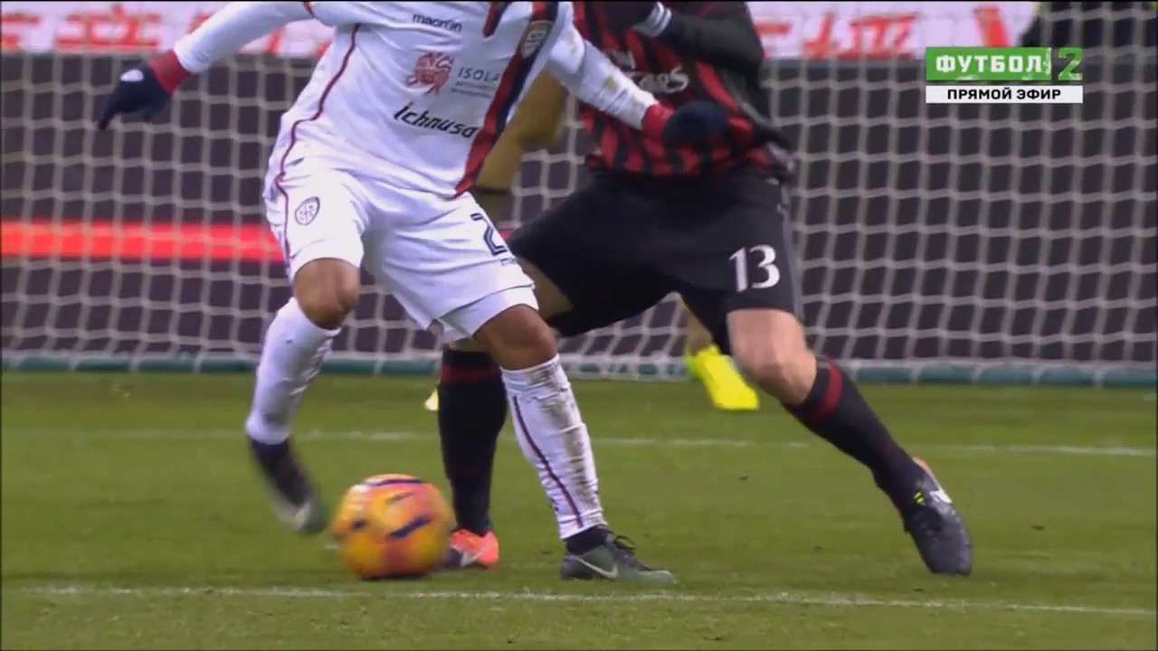 Marco Sau backheel nutmeg vs Milan HD
