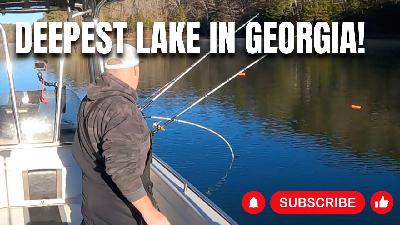 First time trolling livebait on Carters Lake, the DEEPEST Lake In Georgia!