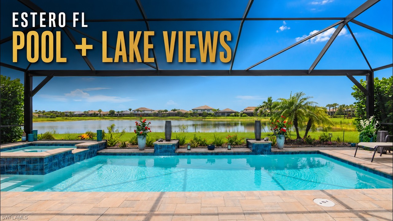 Estero Pool Home With Spa and Lake Views | The Place at Corkscrew