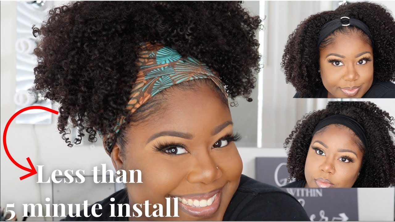 😍Natural 3c/4a Curly Headband Wig| Beginner Friendly | HerGivenHair