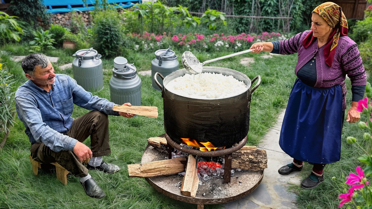 Giant Homemade Cheese & Traditional Butter Making &ndash; Rural Village Life