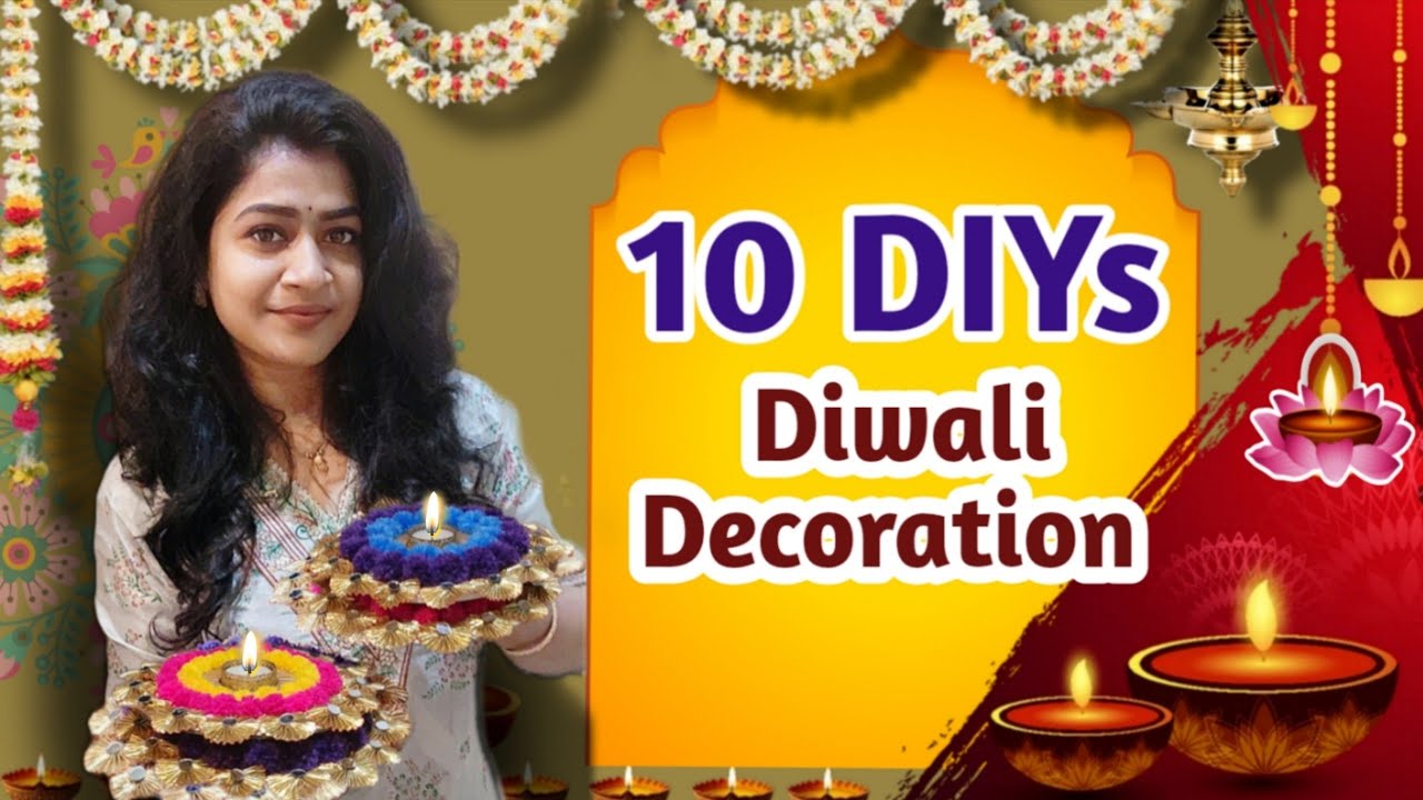 🪔 10 Easy DIY Diwali Decoration Ideas at Home 2025 | Diwali Lamp | Lantern | Candle holders