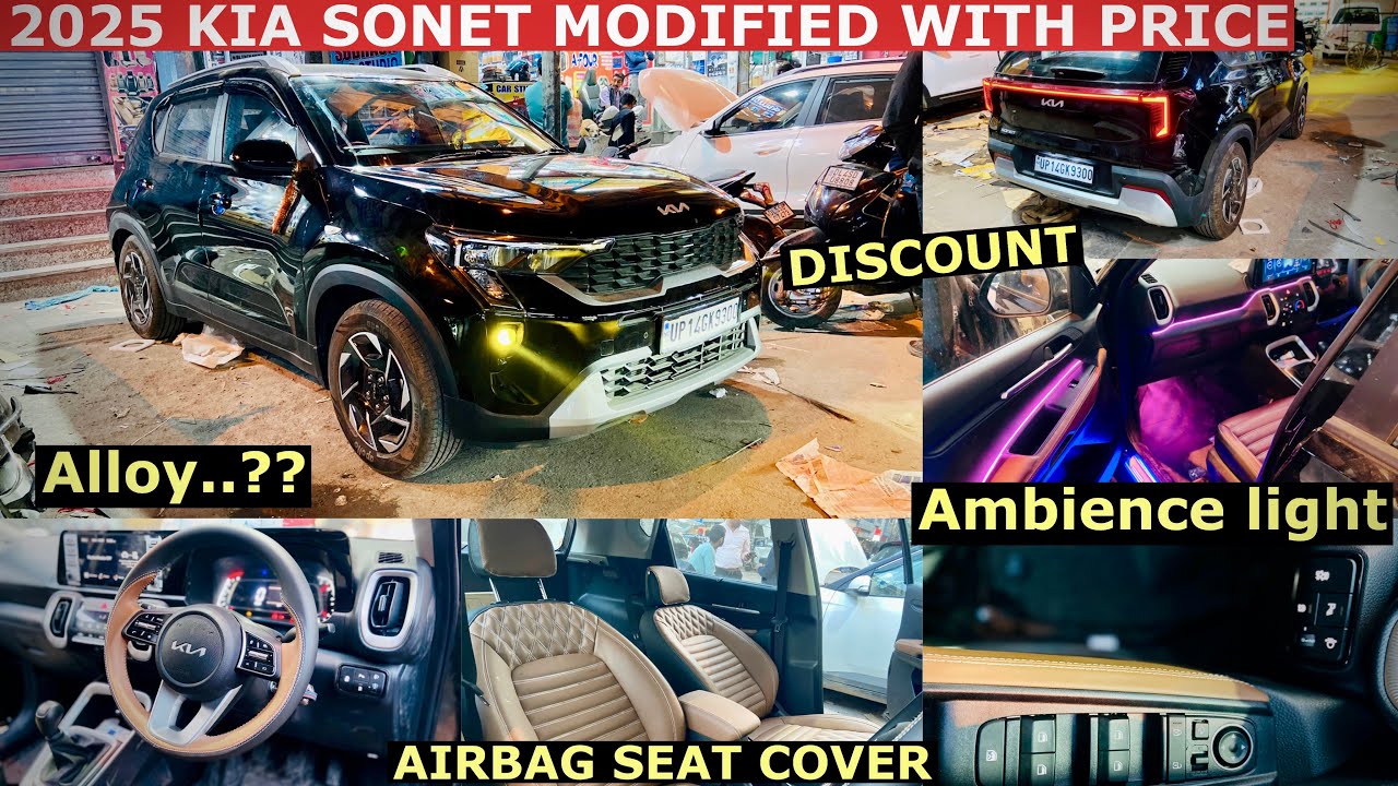 2025 KIA SONET HTK (O) MODIFIED WITH PRICING | KIA SONET MODIFICATIONS